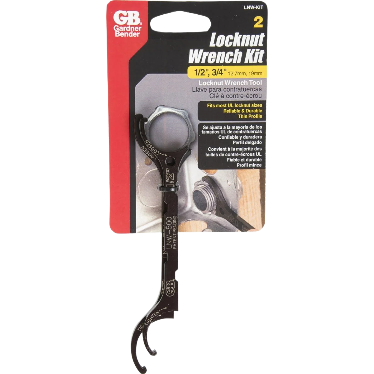 Efficient Gardner Bender Locknut Wrench Kit Excellent
