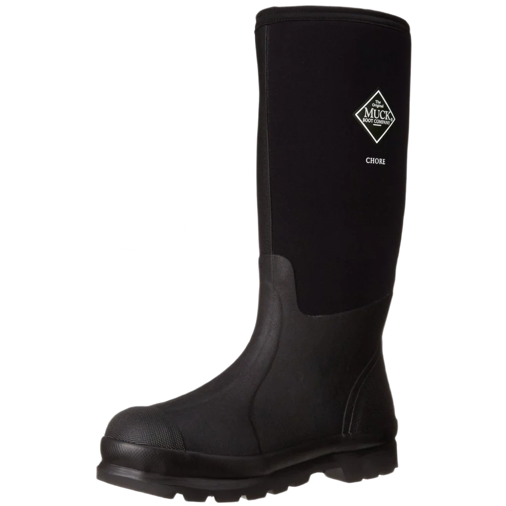 Smooth Muck Men's Black Chore Tall Boots Size M12-W13 High-Performance