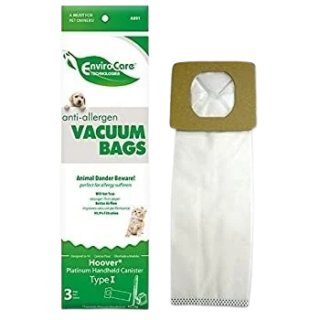 Optimized EnvirocareCare Hoover Type I Anti-Allergen Vacuum Bag 3-Pack Exceptional