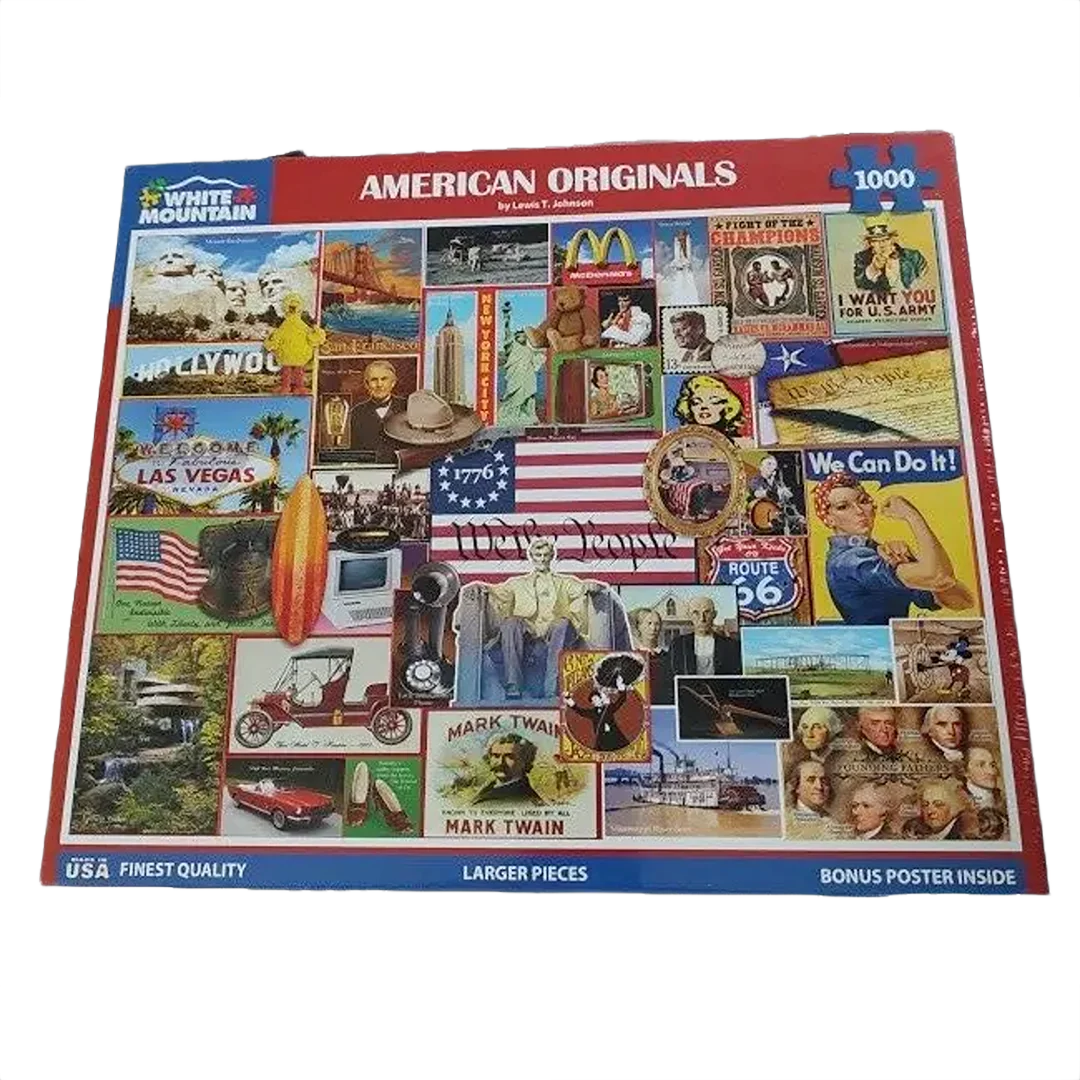 Luxury White Mountain American s Puzzle 1000 Pieces Fashionable