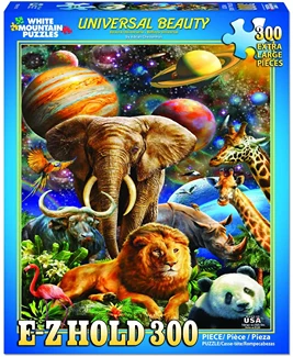 Enhanced White Mountain Universal Beauty Puzzle 300-Pc Fine