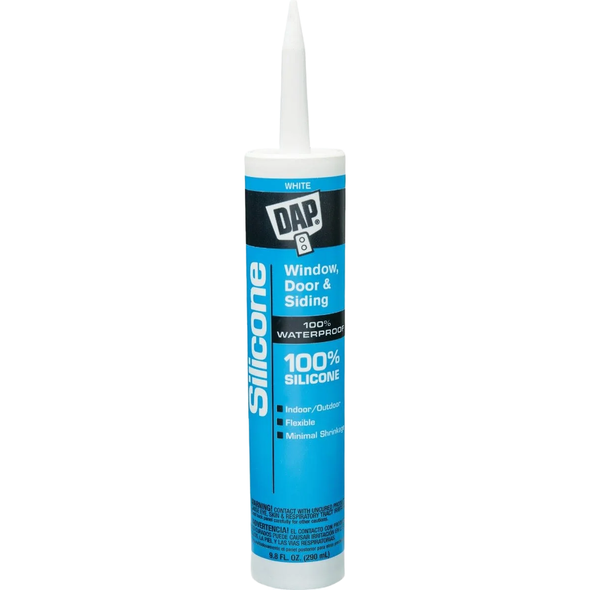 Unique DAP Silicone White Window Door Siding Sealant 9.8 oz. Smart