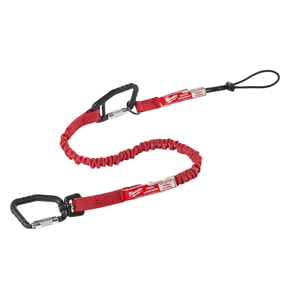 Fine Milwaukee 36 10-lb Quick-Connect Locking Tool Lanyard Functional