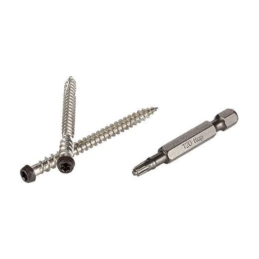 Reliable TimberTech 2-1 2 in. Dark Brown TOPLoc® Screws for AZEK® 100 sq ft. Superior
