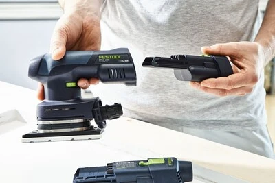 Exceptional Festool 577688 RTSC 400 18V Li 3.0 Ah I-Plus Cordless Orbital Sander Natural