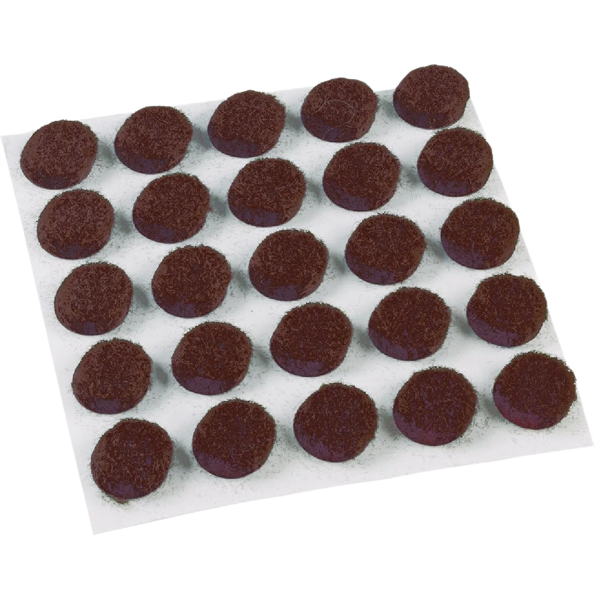 Casual Do it 3 8 In. Brown Self Adhesive Round Felt Pads 75-Pack Lightweight