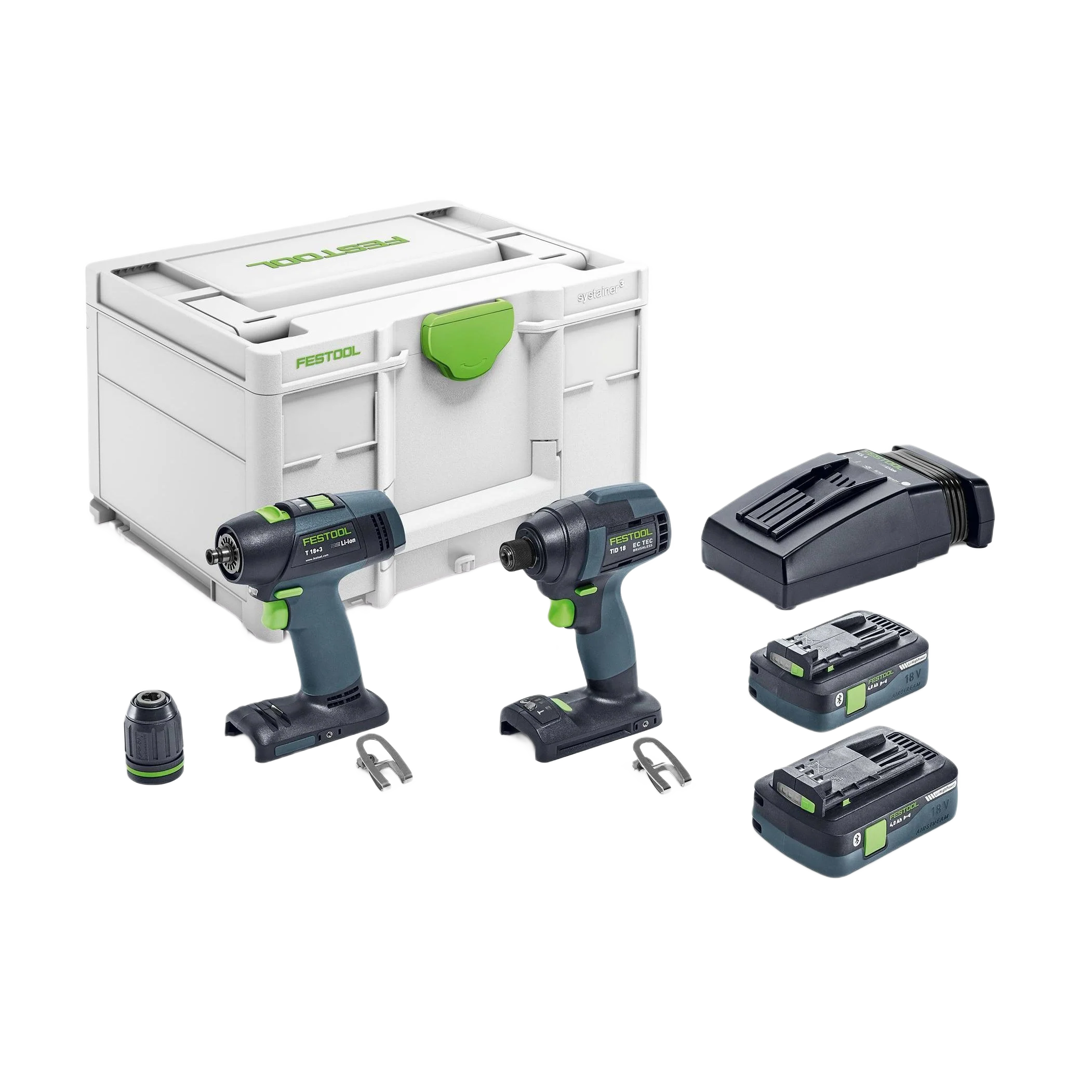 Superior Festool 577615 TID 18 Impact Driver T 18 3 Drill Set Powerful