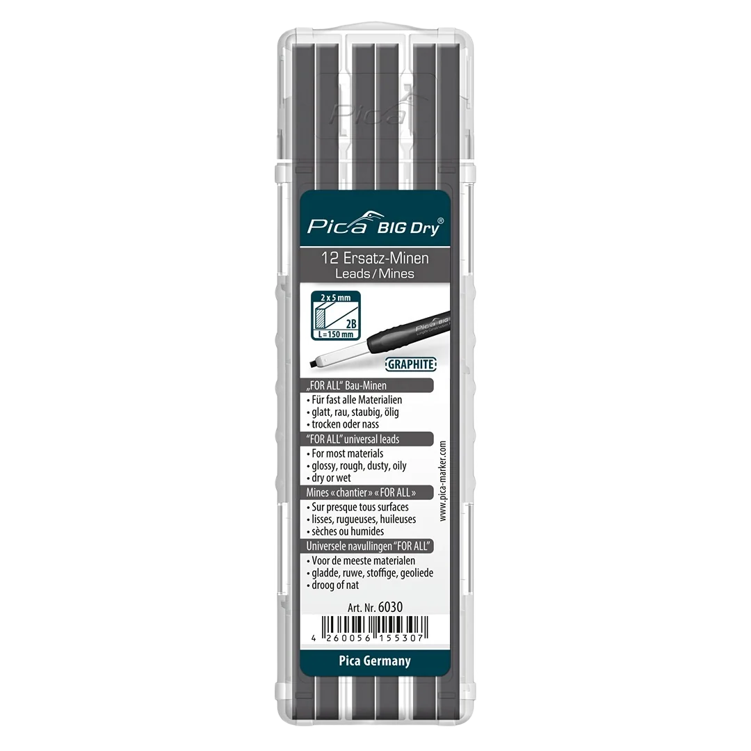 Premium Material Pica BIG-Dry Graphite Refill Leads 12PK Carefully Designed