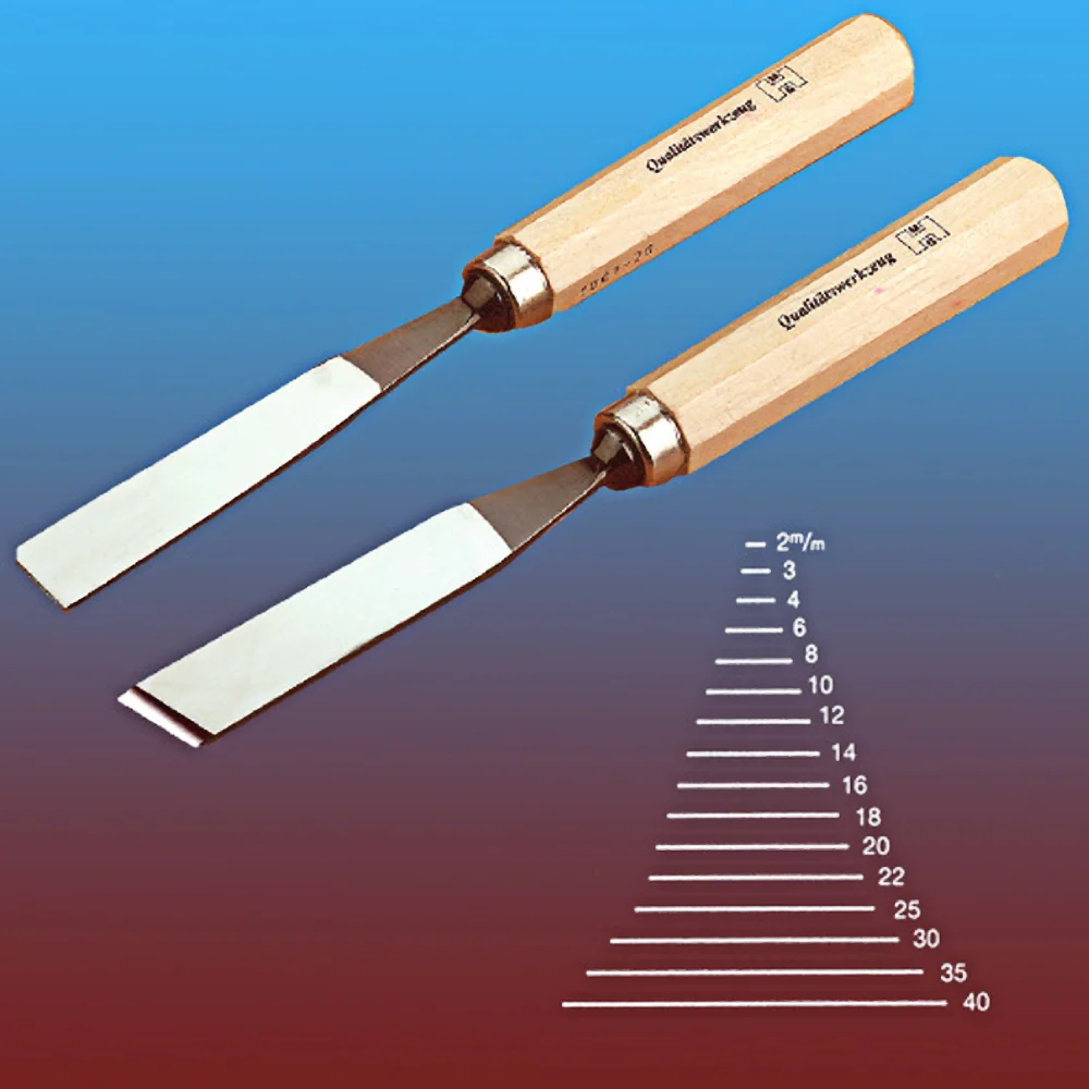 Enhanced MHG Skew Carving Chisel 4mm Sustainable