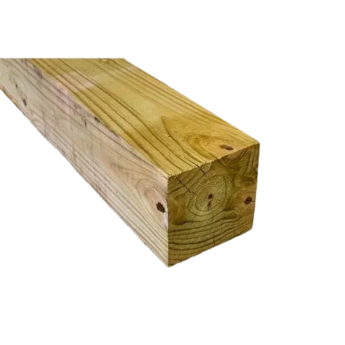 Detailed 6 x 6 in. x 20 ft. Treated Lumber - 2 Grade Certified