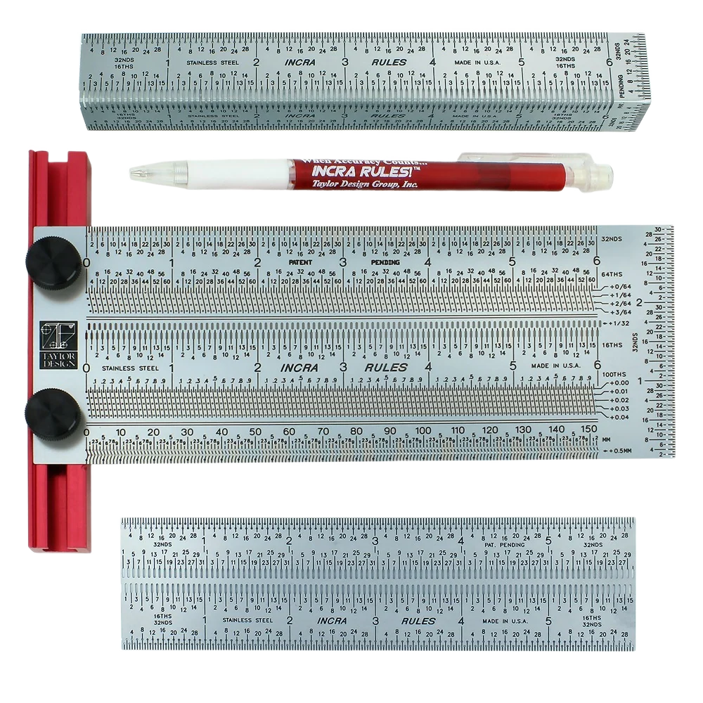 Outstanding INCRA 12 in. 300mm Pro Rule Set Original