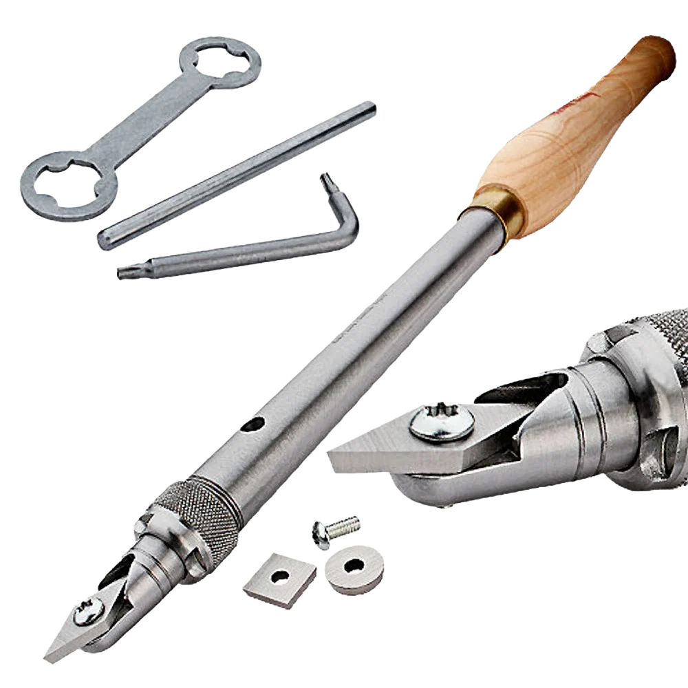 Reusable Sorby TurnMaster w Handle 1 2 3 HSS Cutters Soft