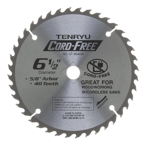 Stylish Tenryu 6-1 2 in. 40 Th. Carbide Saw Blade Enhanced