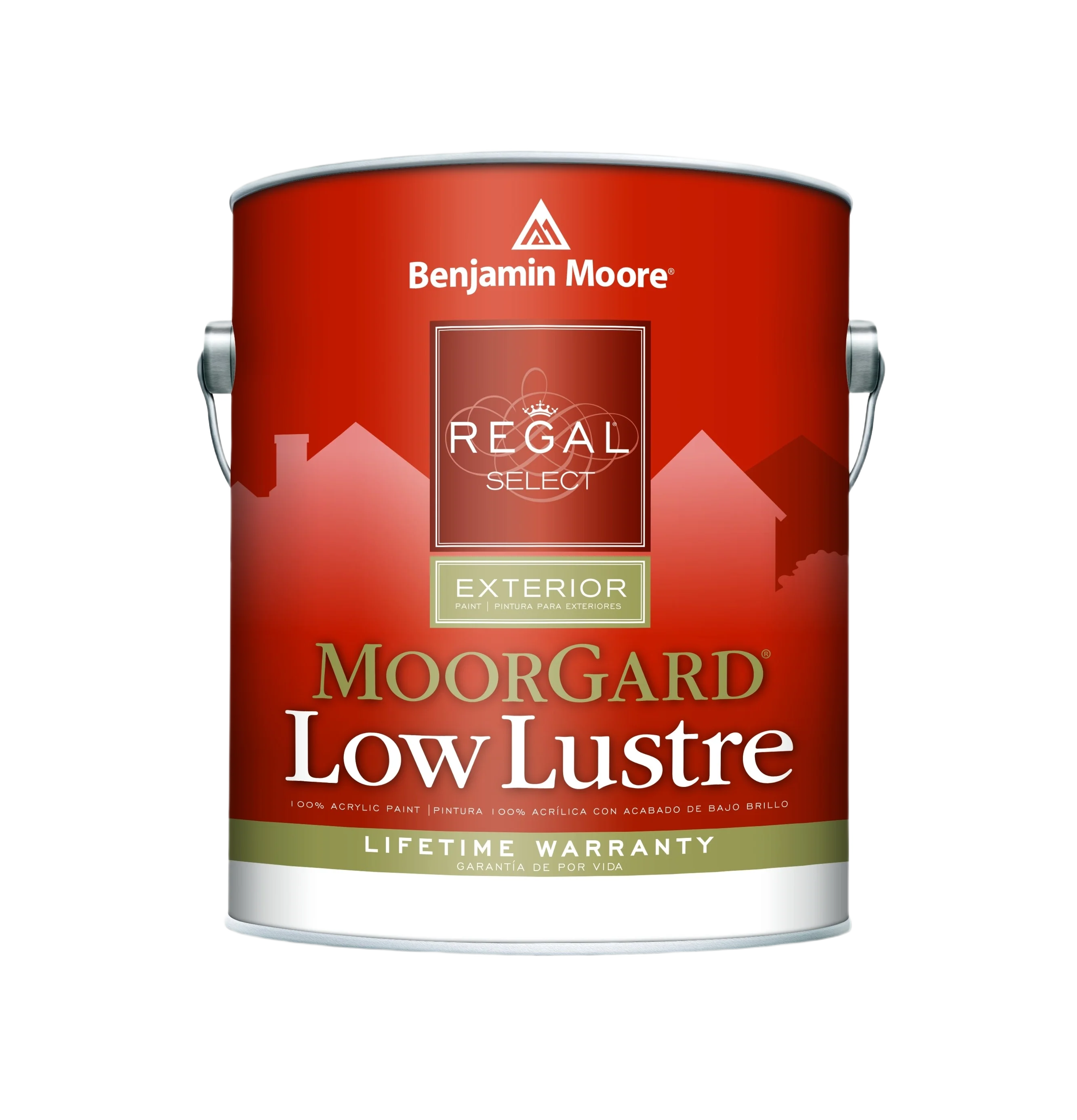 Traditional Benjamin Moore Moorgard 1X Low Lustre Tintable Base Exterior Paint 1 Quart Green