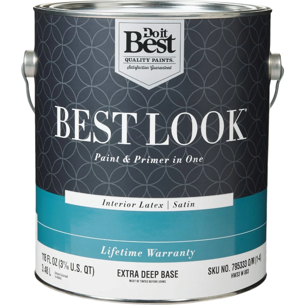 Consistent Look 1-gal. Extra Deep Base Interior Latex Satin Paint Primer In One Original