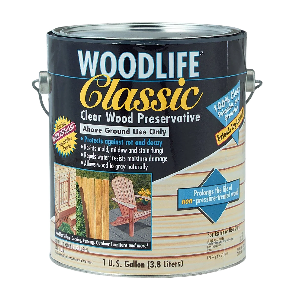 Prestigious Woodlife Classic Clear Wood Preservative 1 Gallon Minimalist