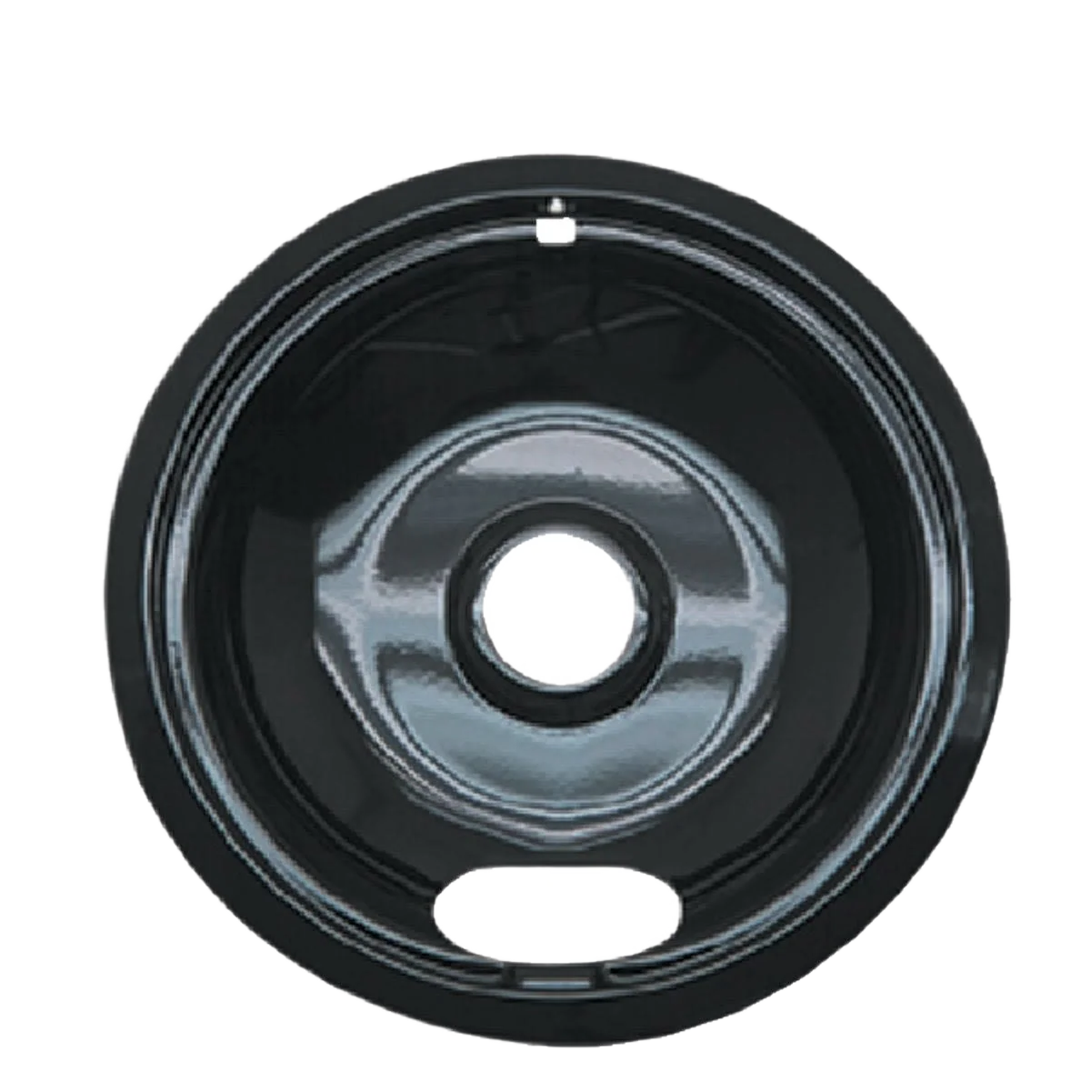 Smooth Range Kleen Black Porcelain Universal Drip Pan 8 in. First-Class