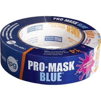 High-Quality IPG ProMask Blue Bloc-It Masking Tape 1.41 in. x 60 yd. Genuine