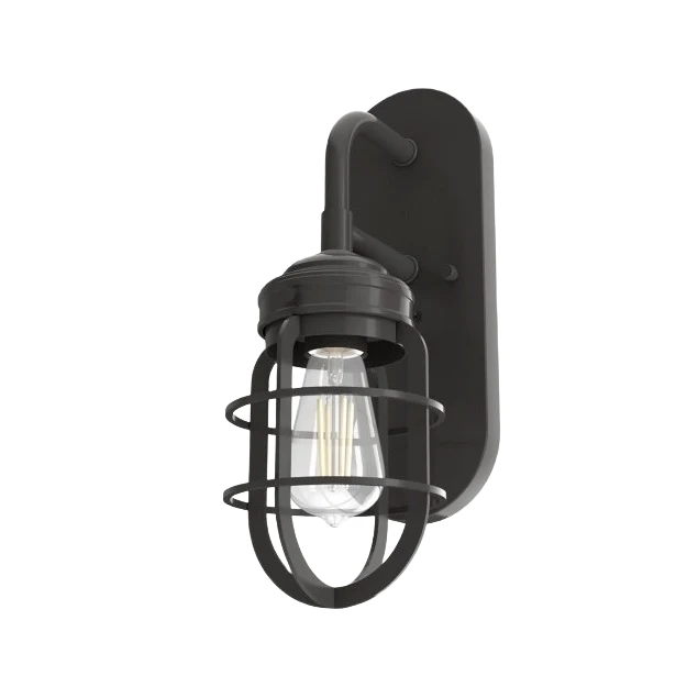 Natural Hunter Starklake Noble Bronze 1 Light Wall Sconce Reliable