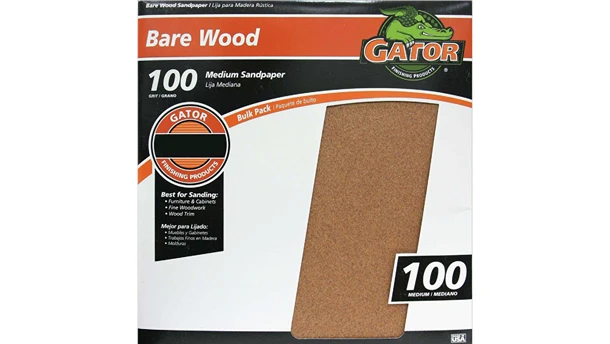 Optimized Gator 9 x 11 100-Grit Medium Sandpaper Single Sheet Responsible