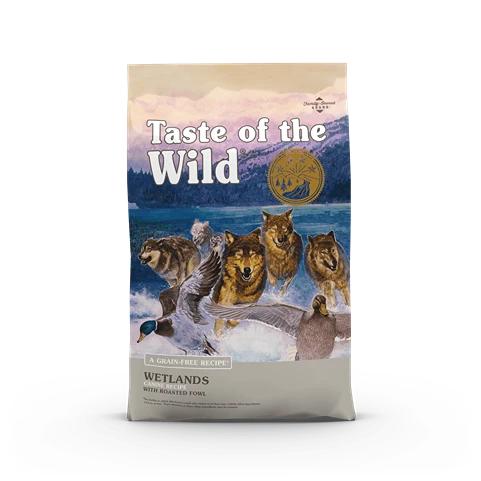 Secure Taste of The Wild Wetlands Roaster Fowl Canine Recipe Dry Dog Food 5 lb. Exclusive