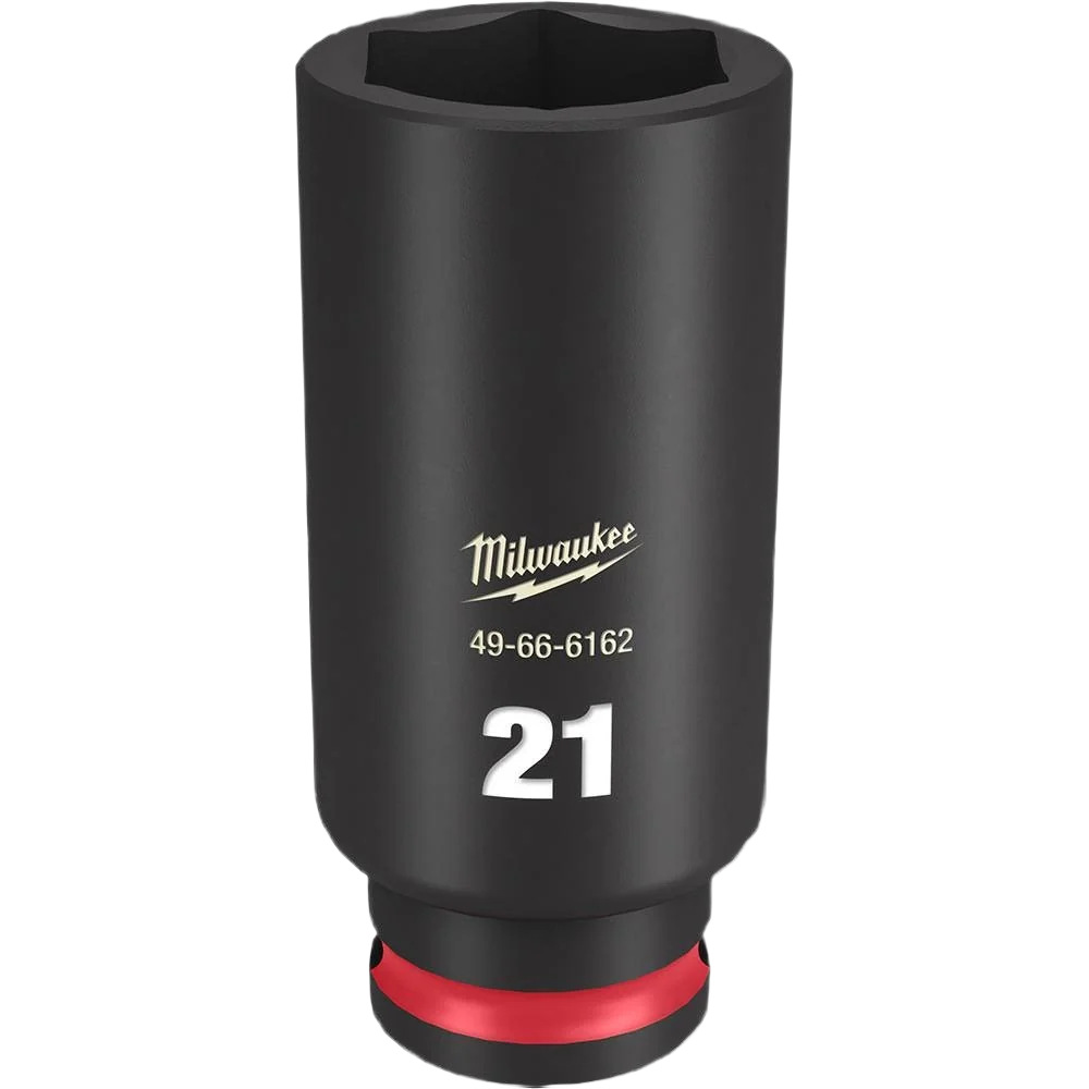 Fine Crafted Milwaukee SHOCKWAVE™ Impact Duty™ 3 8 Drive 21-mm Deep 6 Point Socket Genuine
