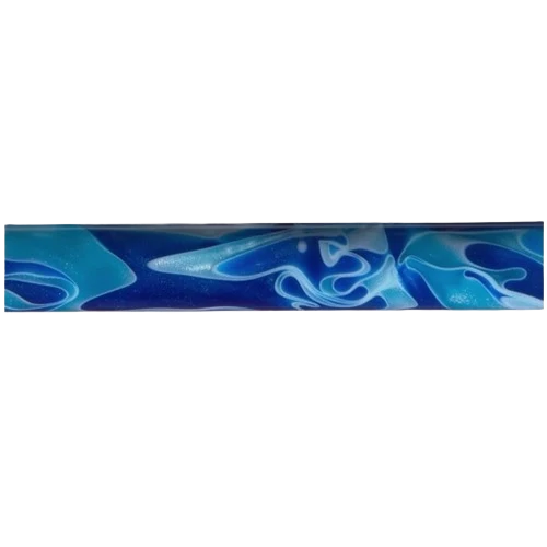 Recyclable Berea Hardwoods Aqua Waves Acrylic Pen Blank Prestigious