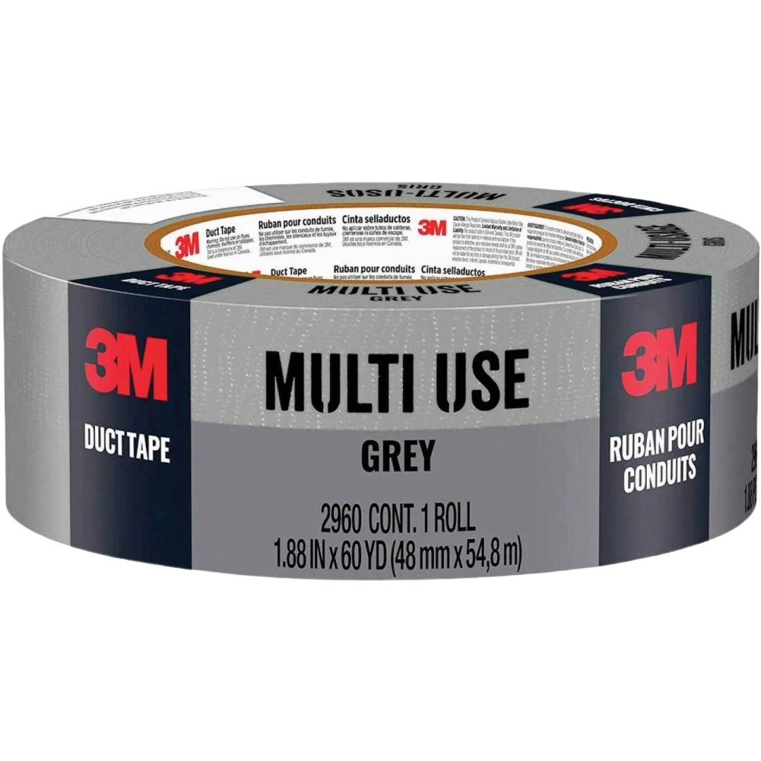 Solid 3M Multi-Use Home Shop Gray Duct Tape 1.88 in x 60 yd. Luxury