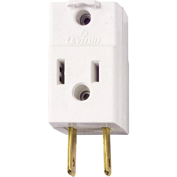 Dependable Leviton 15A White 3-Outlet Cube Tap Long-Lasting
