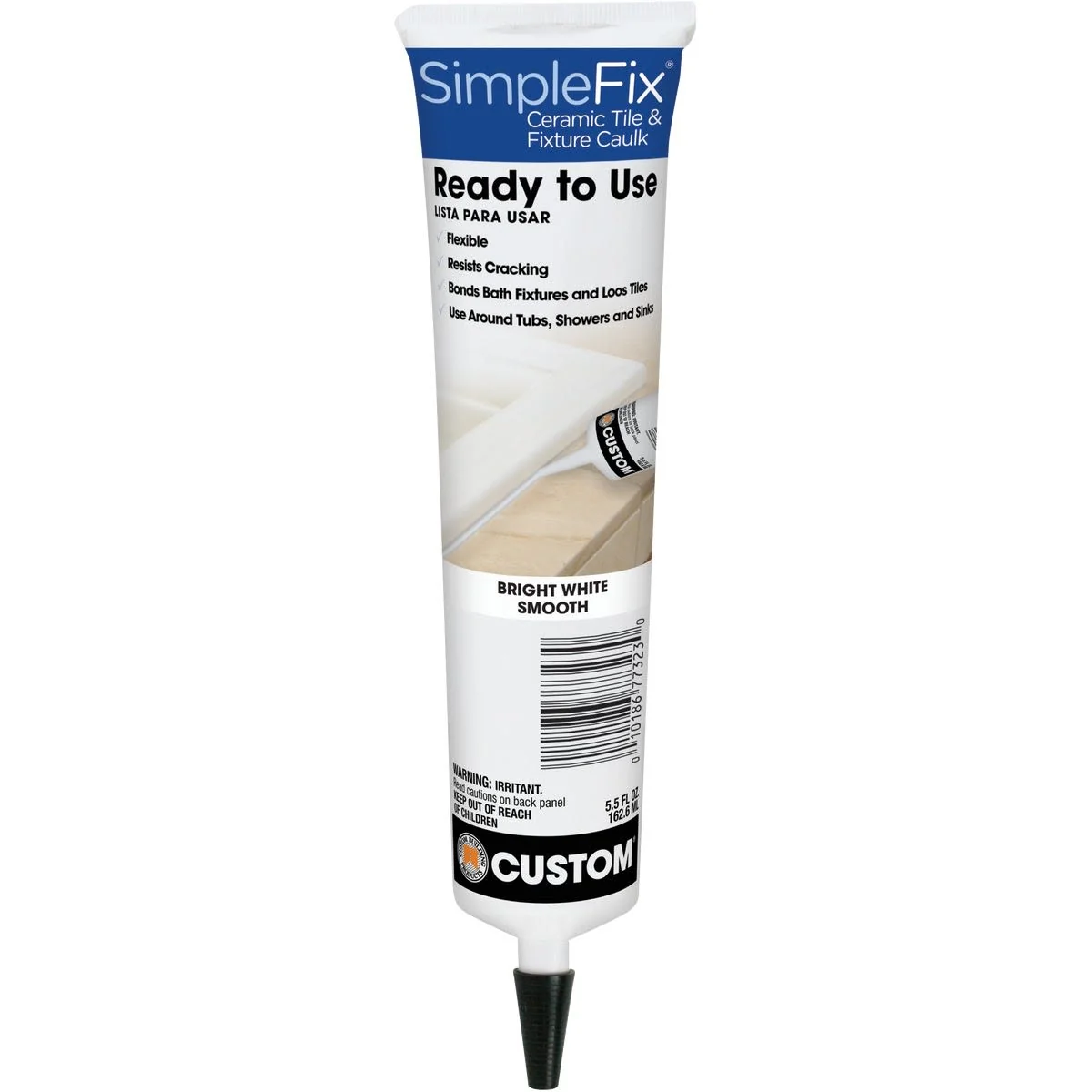 Detailed SimpleFix Ceramic Tile Fixture Caulk Easy-to-Use