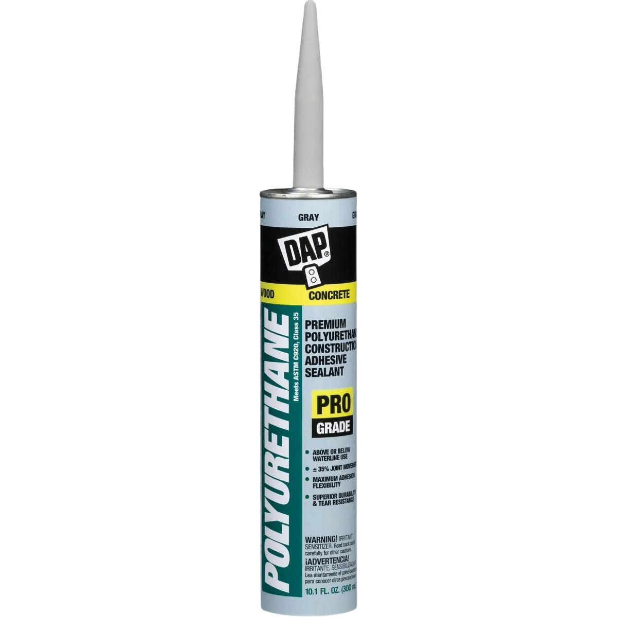 High-Performance DAP Gray Premium Polyurethane Construction Adhesive Sealant 10.1 oz. Carefully Designed