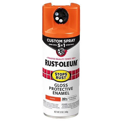 Stylish Rust-Oleum Protective Enamel w 5-in-1 Spray Gloss Orange Fine Crafted