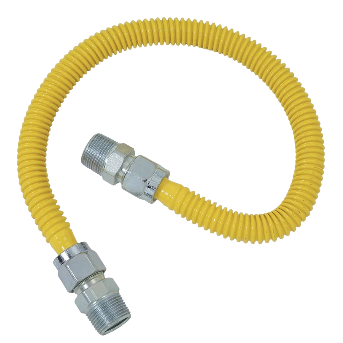 Exceptional Dormont 5 8 OD x 48 Coated Stainless Steel Gas Connector 3 4 MIP x 1 2 MIP Refined