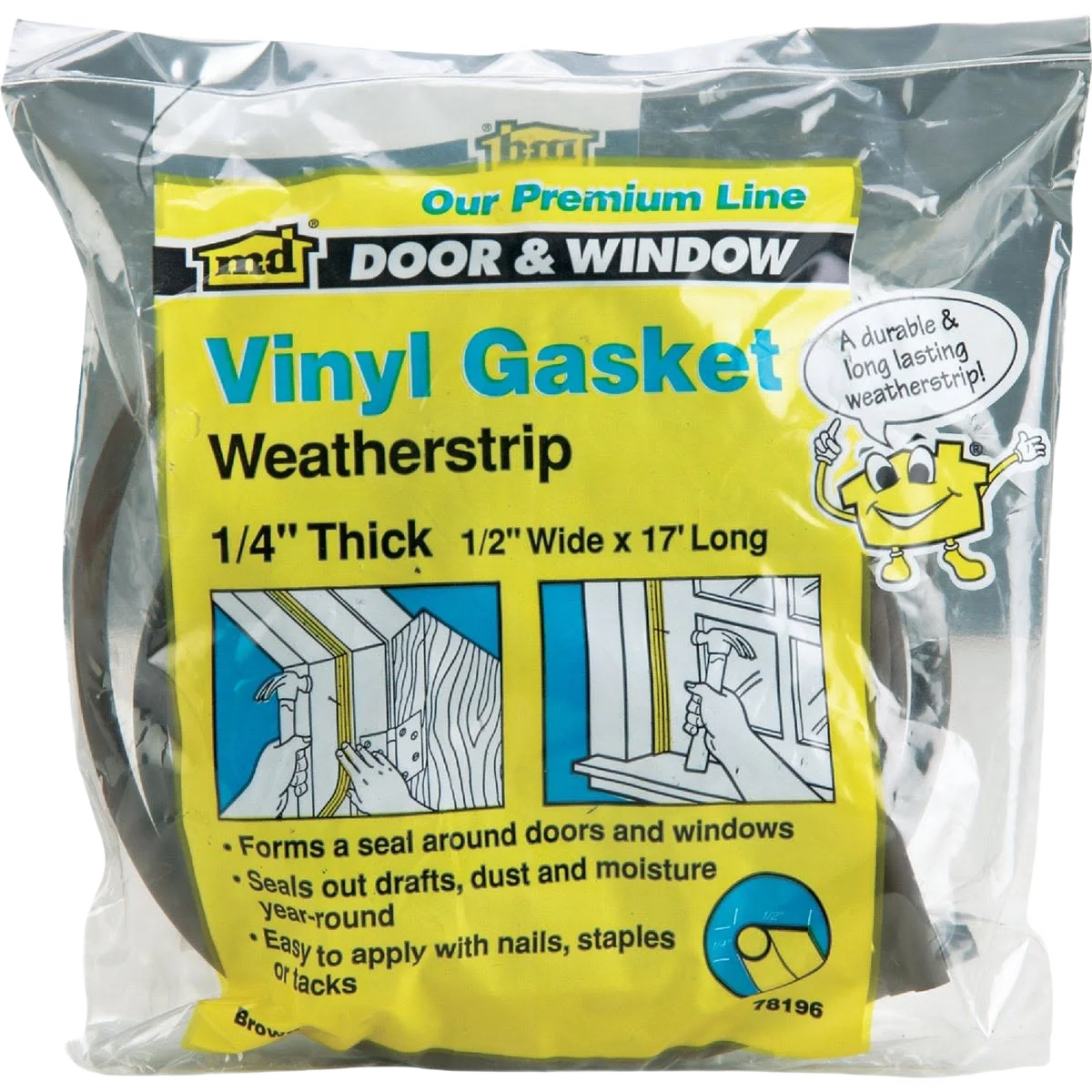 Carefully Designed M-D Vinyl Gasket Door Jamb Weatherstrip Expertly Made