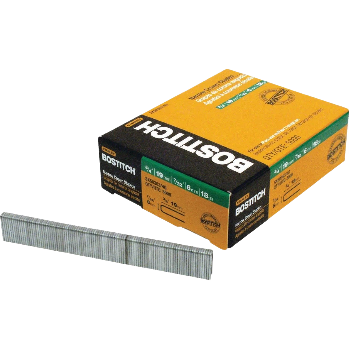 High-Performance Bostitch Narrow Crown Finish Staple Carefully Designed