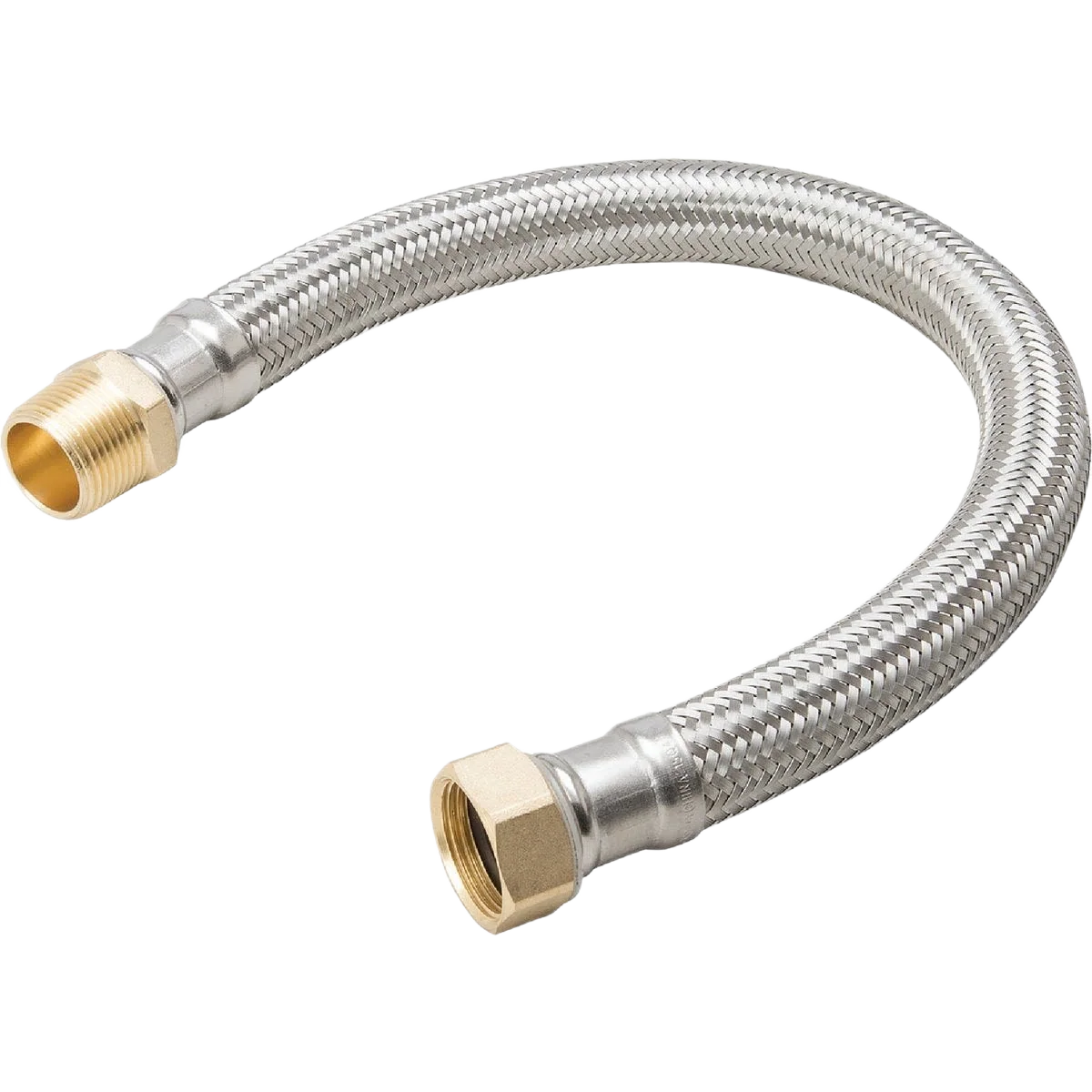 Verified B K Stainless Steel Water Heater Connector 3 4 MIP x 3 4 In. FIP x 18 In. L Smooth