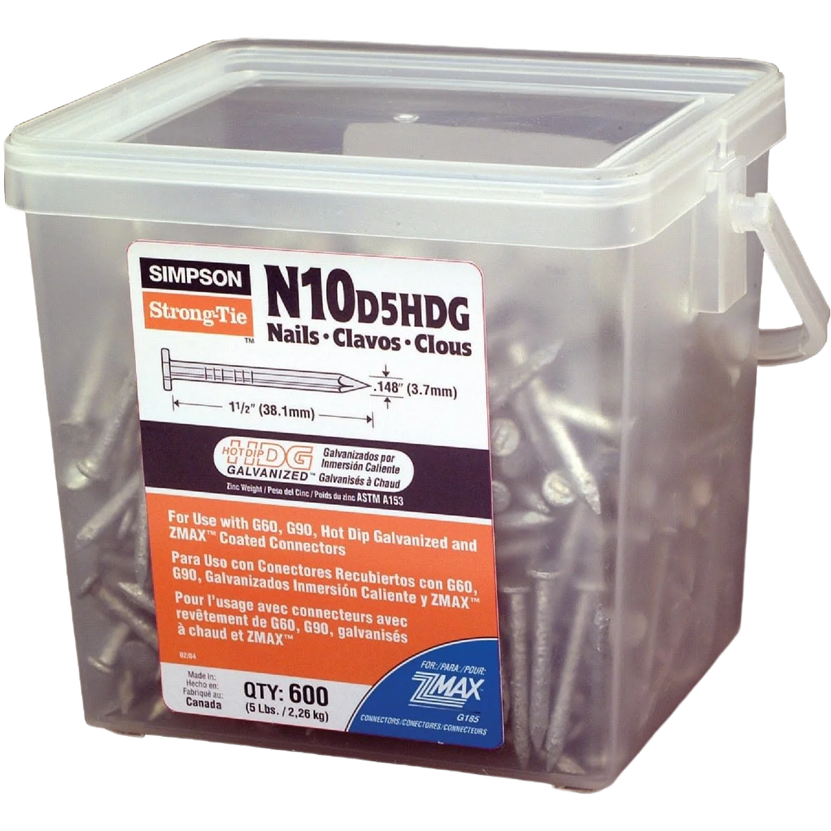 Fast Simpson Strong-Tie 10d X 1-1 2 In. 9 Ga Joist Nail 600 Ct Reliable