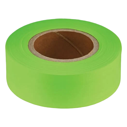 Reliable Empire 1-In. x 200-Ft. Lime Green Flagging Tape Detailed