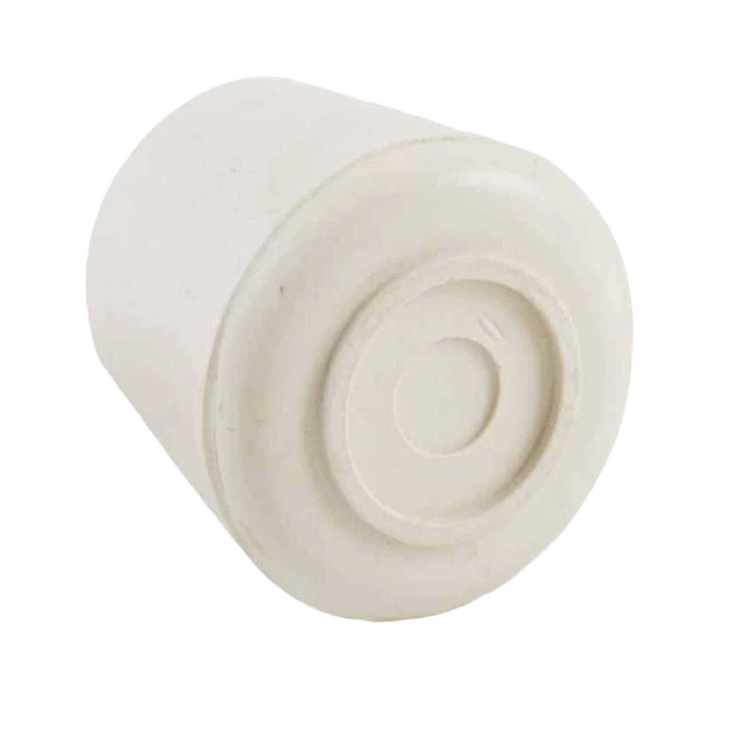 Lightweight Shepherd 1-1 8 in. Off White Hi-Tip Rubber Furniture Leg Protector Secure
