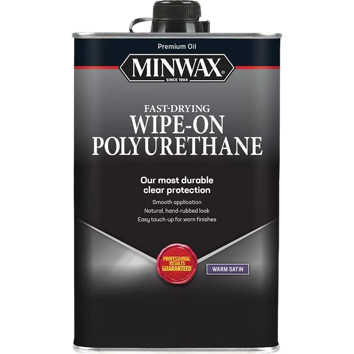 Classic Minwax Clear Satin Wipe-On Interior Polyurethane 1 Pint Solid