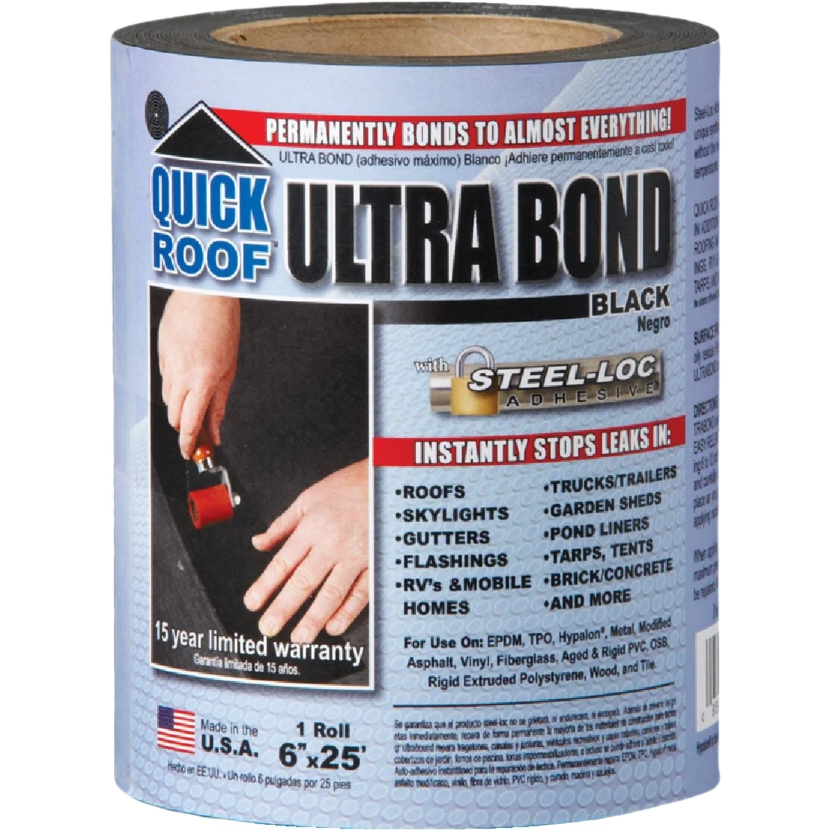 Elegant Quick Roof Ultra Bond Instant Self-Adhesive Roof Repair User-Friendly
