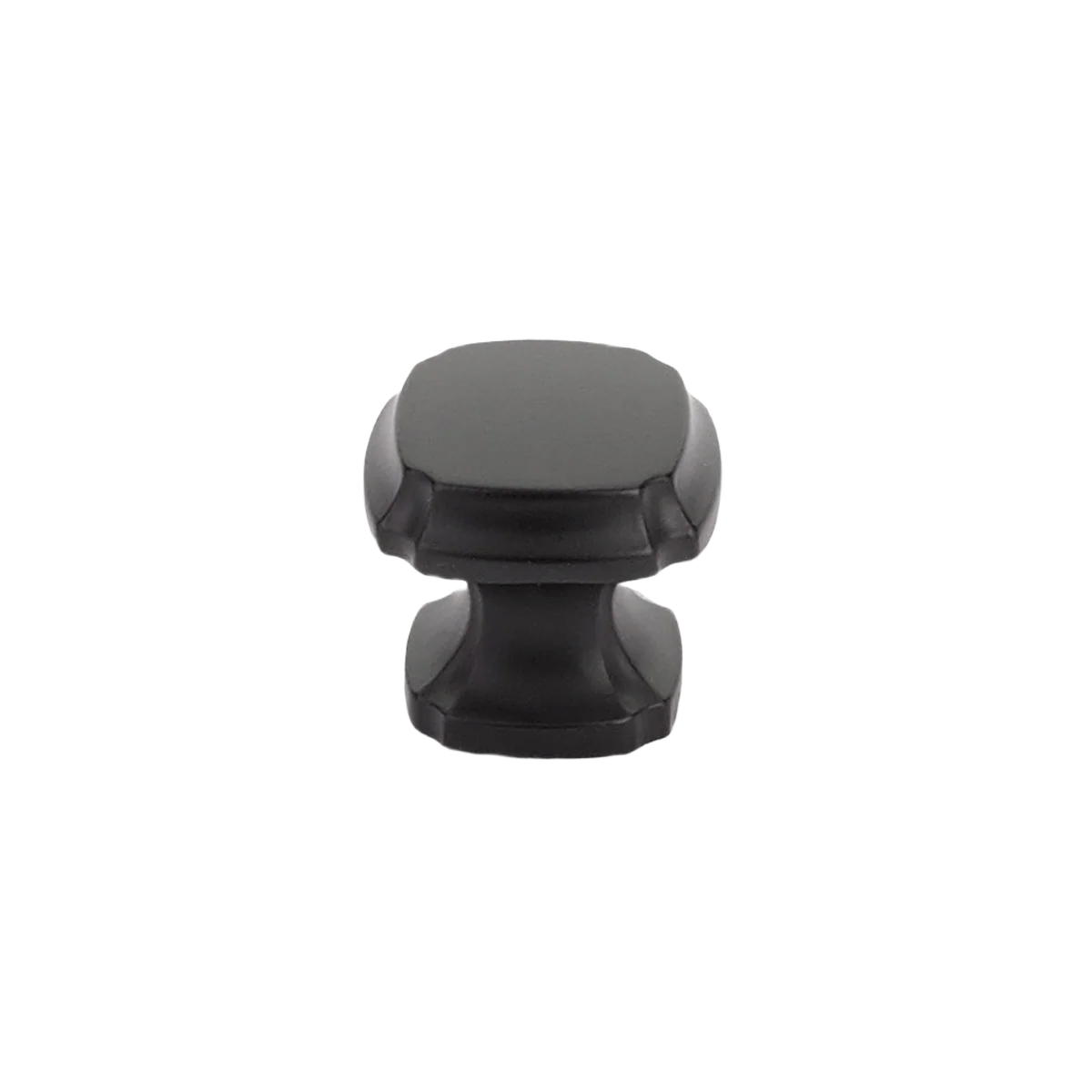 Reusable Schaub Matte Black Empire Square Knob Traditional