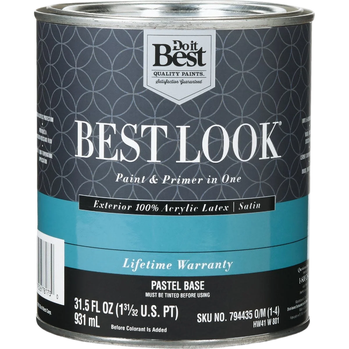 Detailed Look Pastel Base Exterior Latex Satin Paint Primer In One 1 Quart Refined
