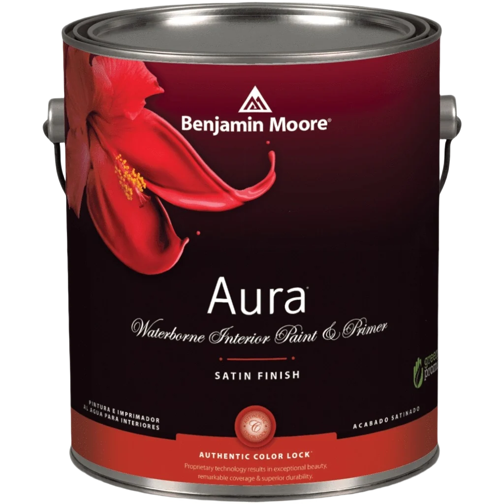 Long-Lasting Benjamin Moore Aura 4X Satin Tintable Interior Paint Primer 1 Quart Versatile