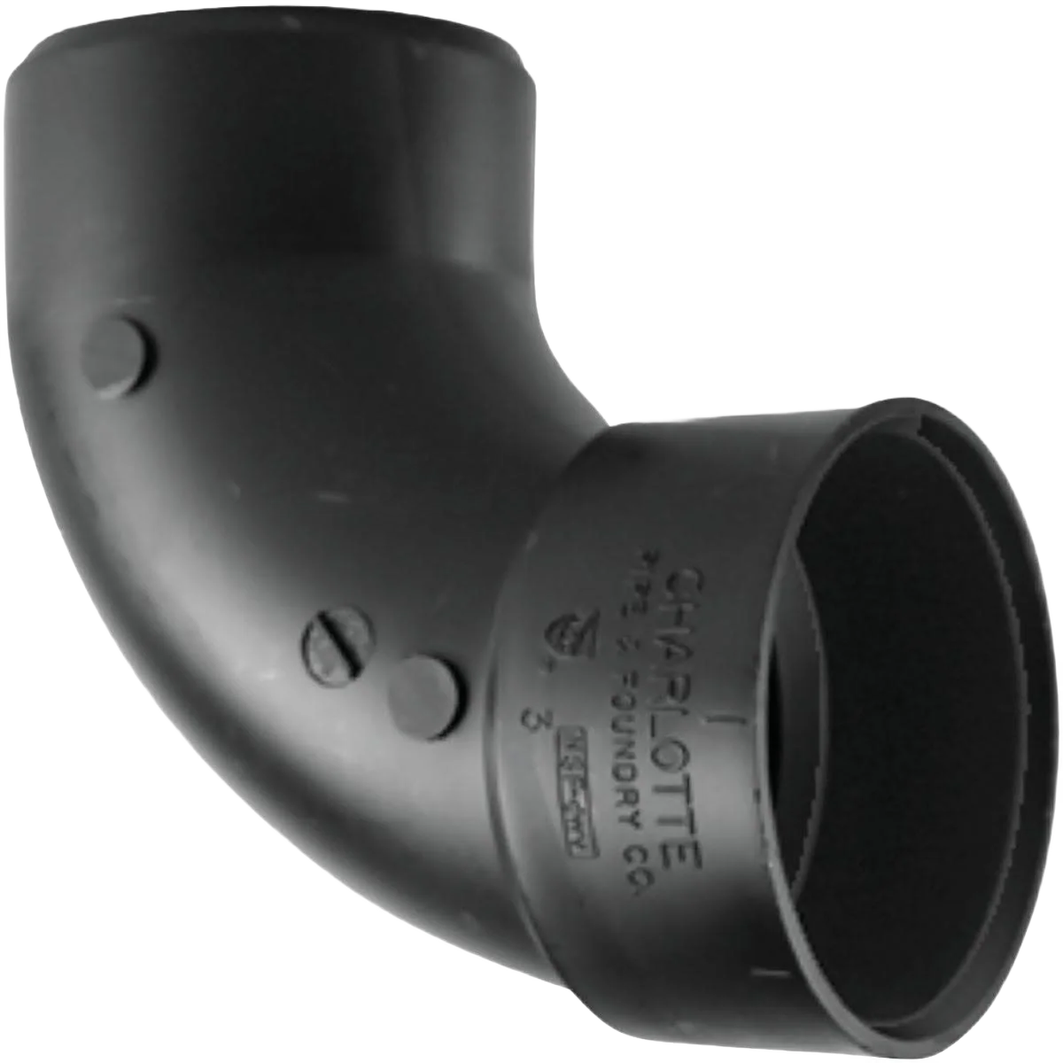 Prestigious Charlotte Pipe 2 In. Hub x Spigot 90 Deg. Sanitary Street ABS Elbow Dependable