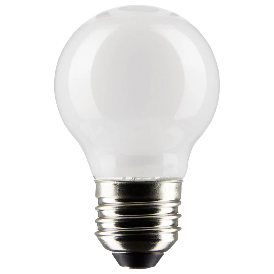 Authentic Satco 4.5 Watt G16.5 LED Cool White Medium Base Light Bulb Artisan