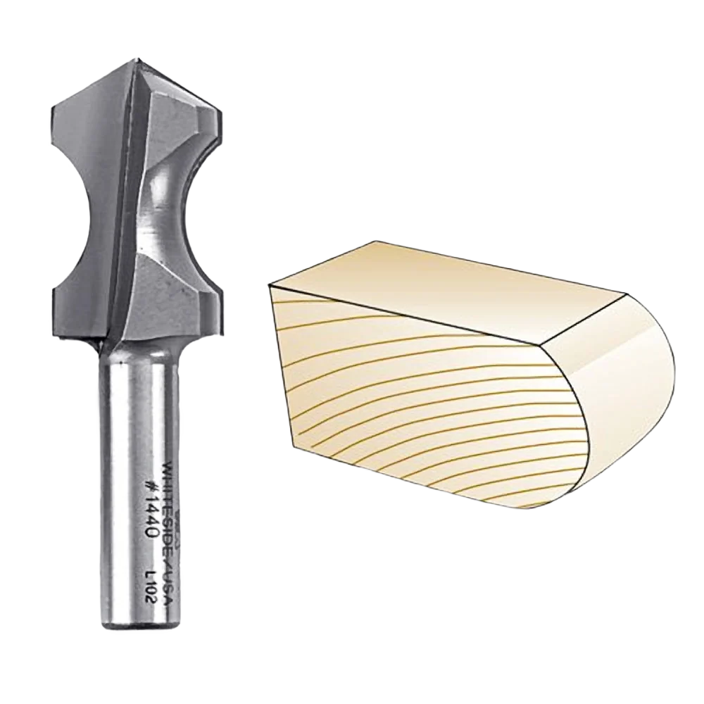 Soft Whiteside Plunge Cut Hand Grip Bit 1 2 in. SH x 7 8 in. BO x 1 4 in. BD Efficient