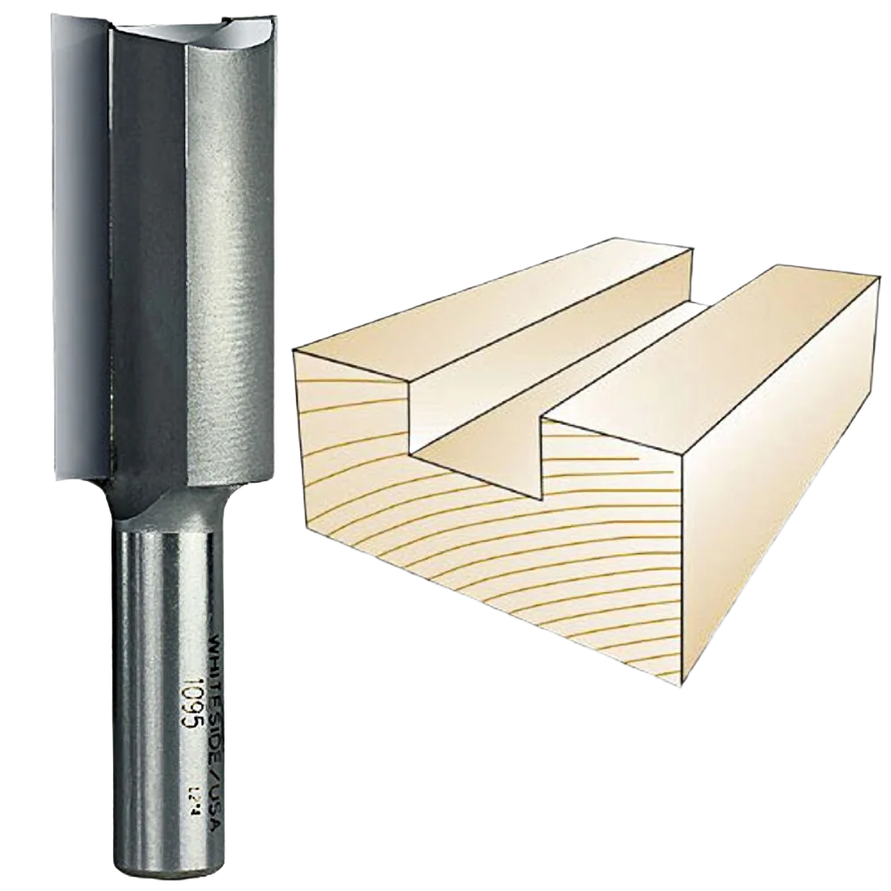 Convenient Whiteside Straight Bit 1 2 in. SH x 1 in. CD x 2 in. CL Innovative