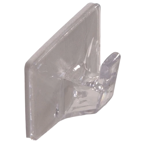 Innovative Hillman Plastic Large Hook- Clear - Adhesive Backed Fine