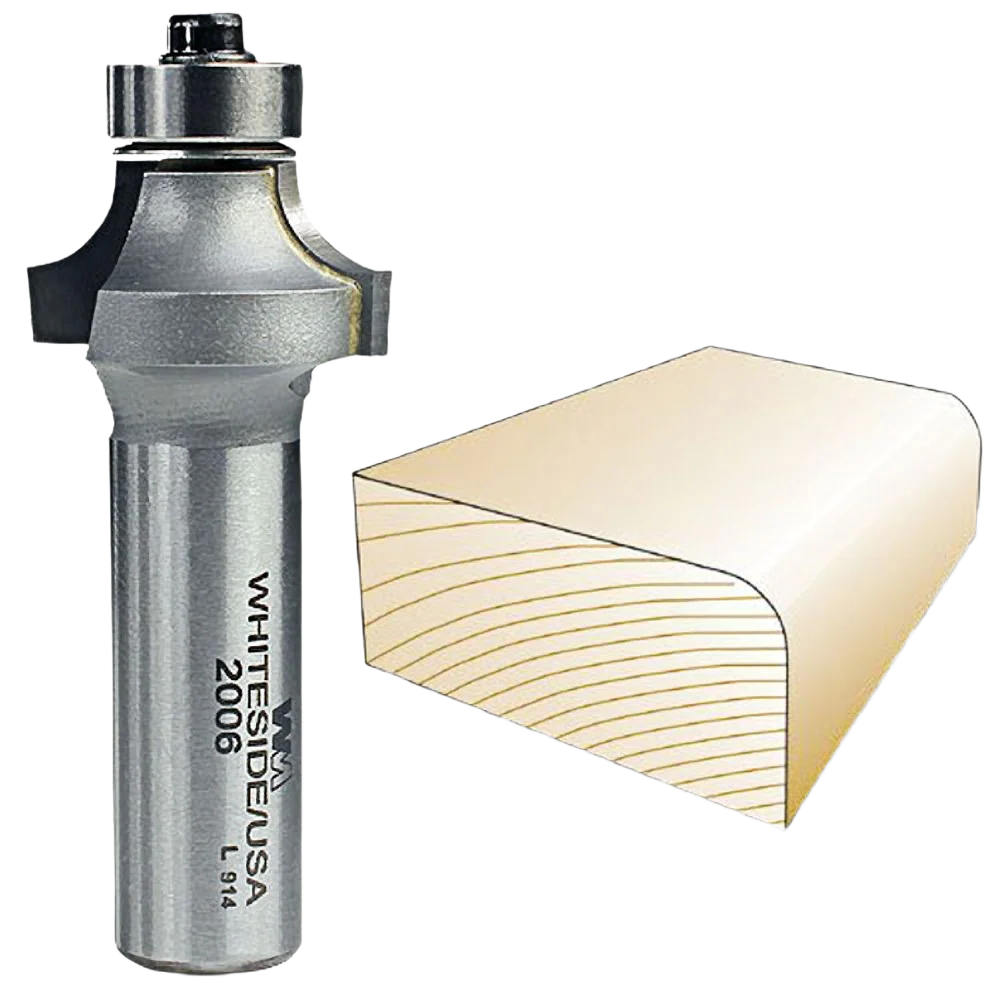 Original Design Whiteside 2006 Roundover Bit 1 2 in. SH x 1 4 in. R Elegant